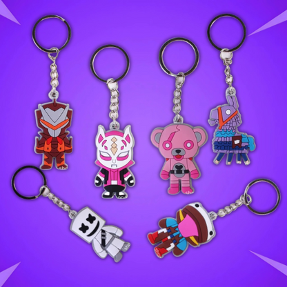 Fortnite Keychain 6 Pcs