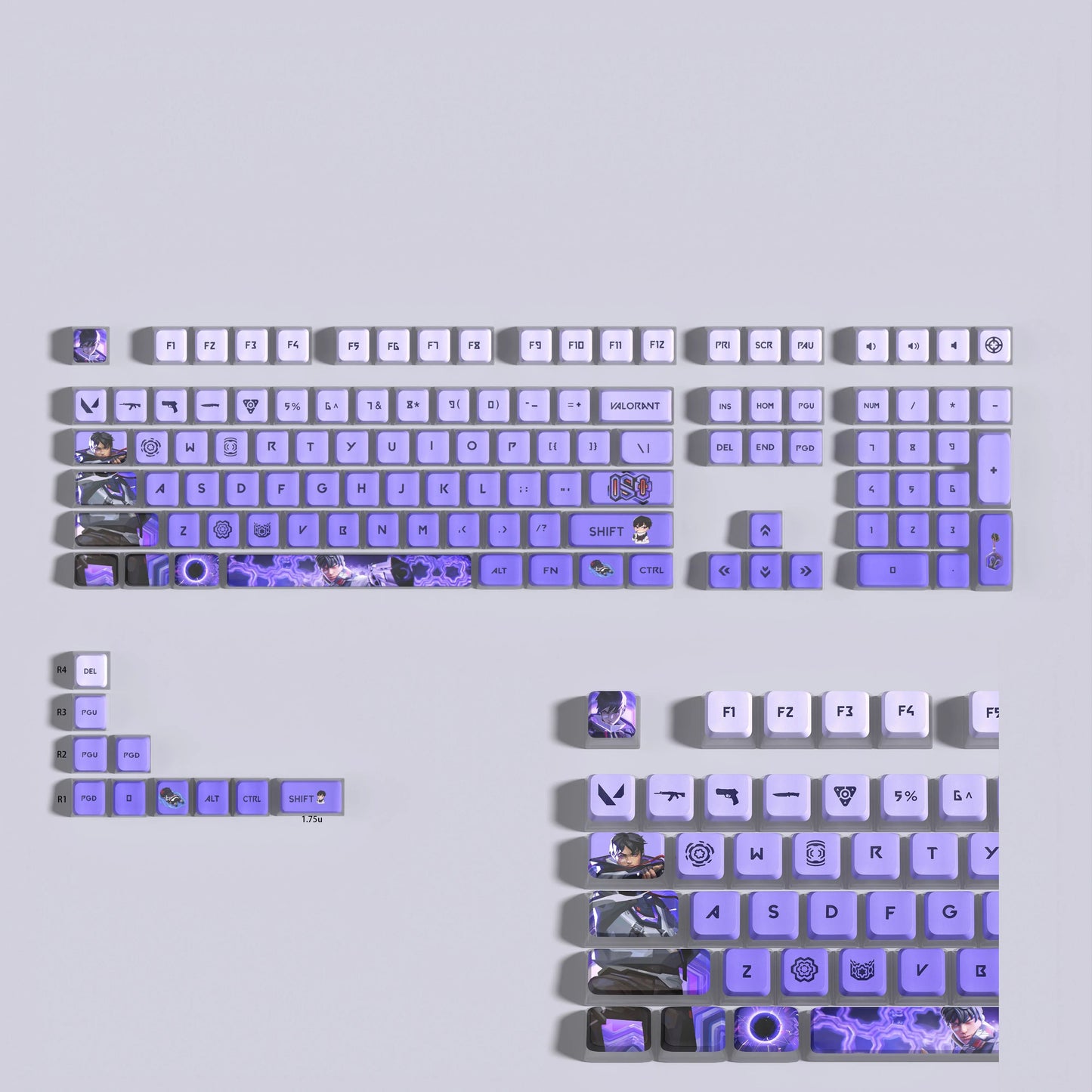 VALORANT ISO keycaps full set 119 keys ASA Profile