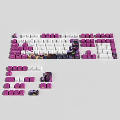 VALORANT Reyna keycaps full set cherry Profile Transparent