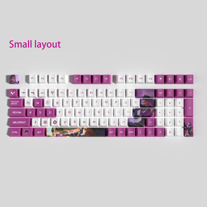 VALORANT Reyna keycaps full set cherry Profile Transparent