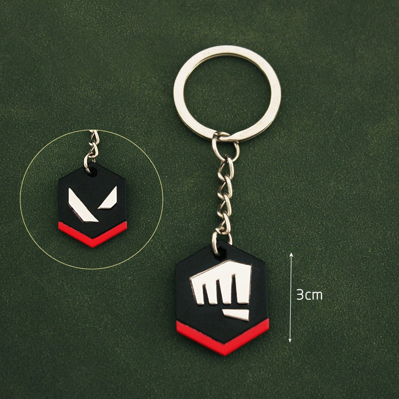 Valorant Fist badge Keychain