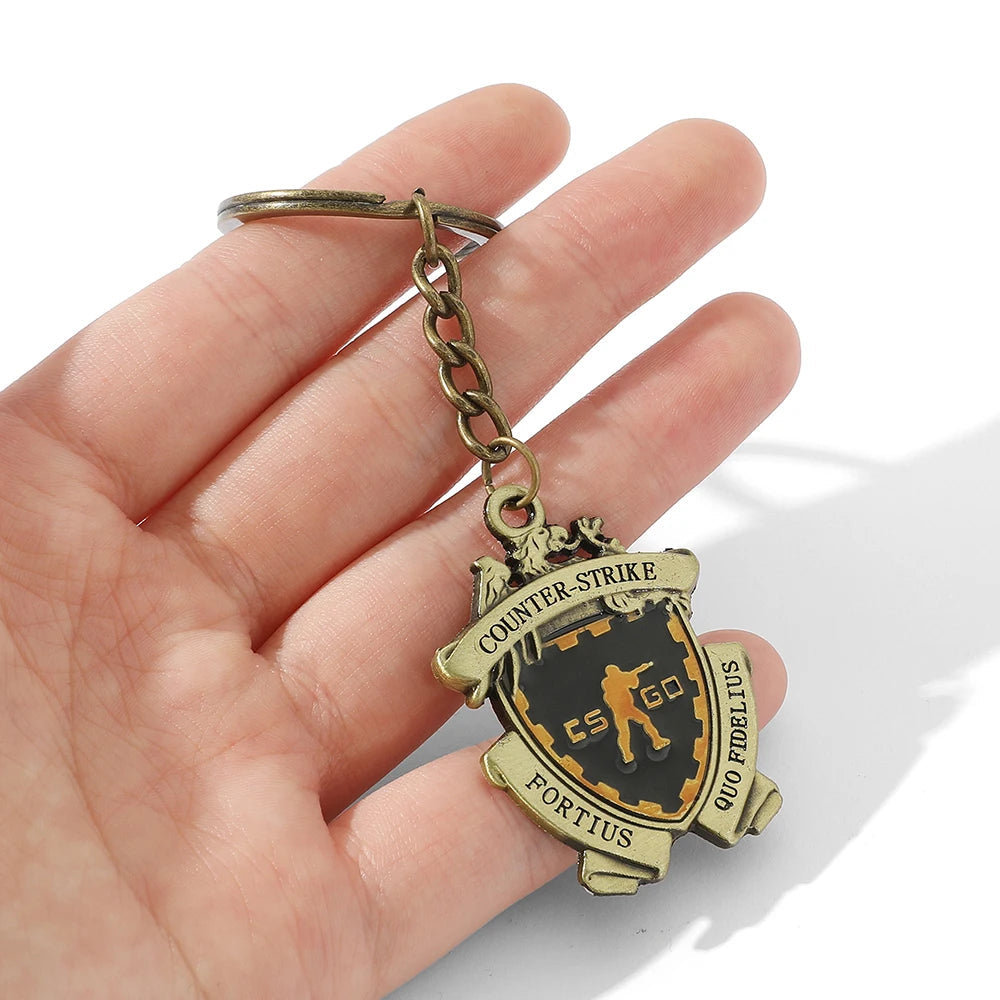 Counter Strike Metal Pendant Keychain