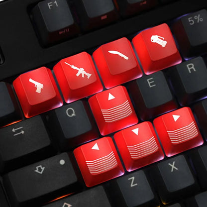 Counter-Strike Black and Red Keycap OEM Profile